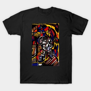 "Thinking the Impossible in an Improbable State" - Abstract Expressionist Avatar T-Shirt